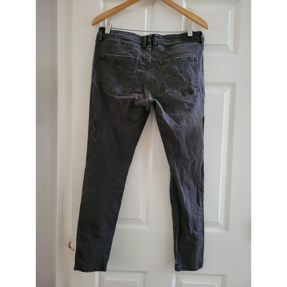 Anine Bing Brodie Black Distressed Skinny leg jeans size 29 - Picture 8 of 10
